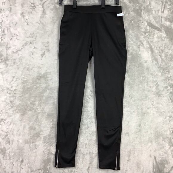 Josie Natori Ponte Skinny Pants Women’s XS Black Pull-On Ankle Zip Stretch NWOT - Picture 7 of 14